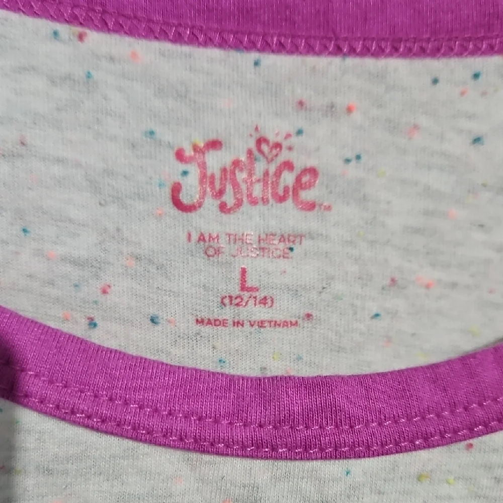 Justice Logo Sequin Tee